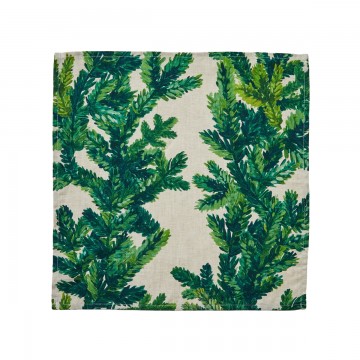 Bonnie and Neil | Napkins | Festive Foliage Green | Set of 4